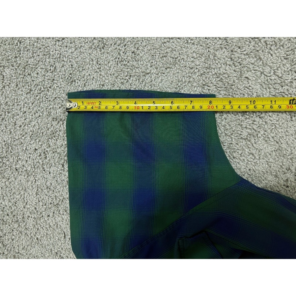 DIXXON Flannel Co. Tahoe Bamboo Blend Short Sleeve Pearl Snap Shirt Green Mens M - Picture 15 of 15